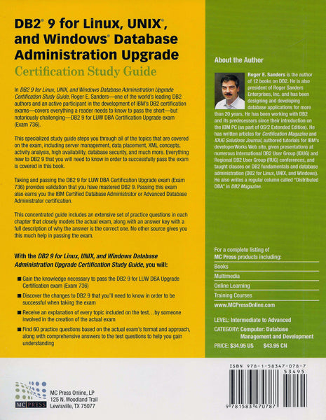 DB2 9 for Linux, UNIX, and Windows Database Administration Upgrade (Exam 736)