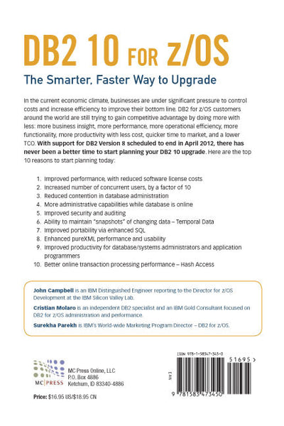 DB2 10 for z/OS: The Smarter, Faster Way to Upgrade