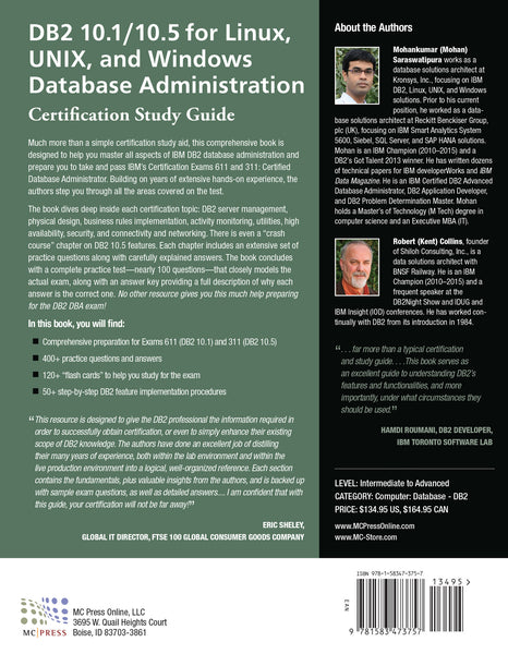 DB2 10.1/10.5 for Linux, UNIX, and Windows Database Administration (Exams 611 and 311)