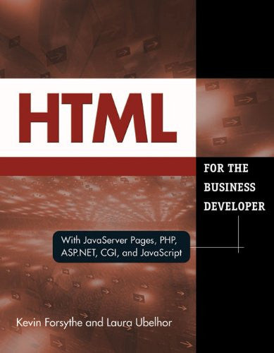 HTML for the Business Developer Front Cover 