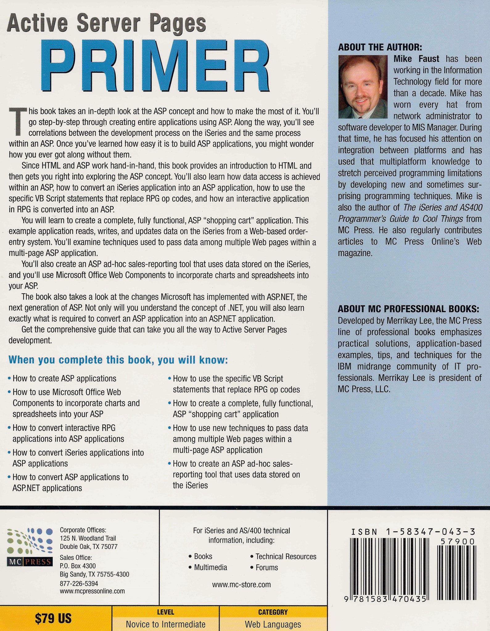 Active Server Pages Primer MC Press Bookstore