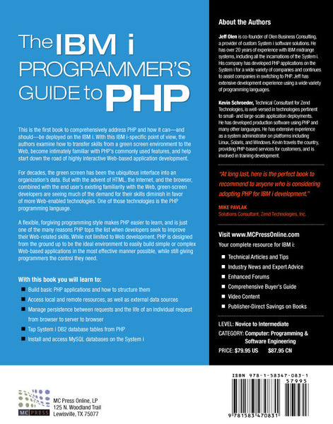 The IBM i Programmer's Guide to PHP
