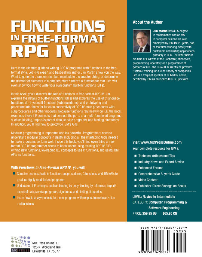 Functions in Free-Format RPG IV - MC Press Bookstore