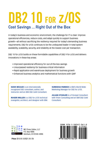 DB2 10 for z/OS: Cost Savings...Right Out of the Box