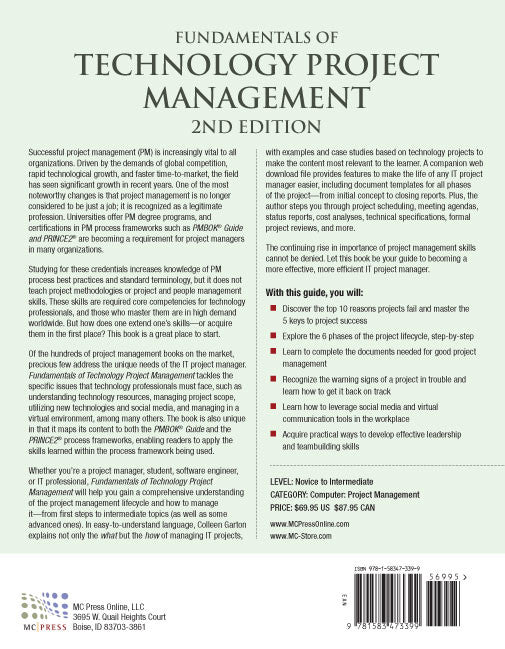Fundamentals of Technology Project Management - MC Press Bookstore