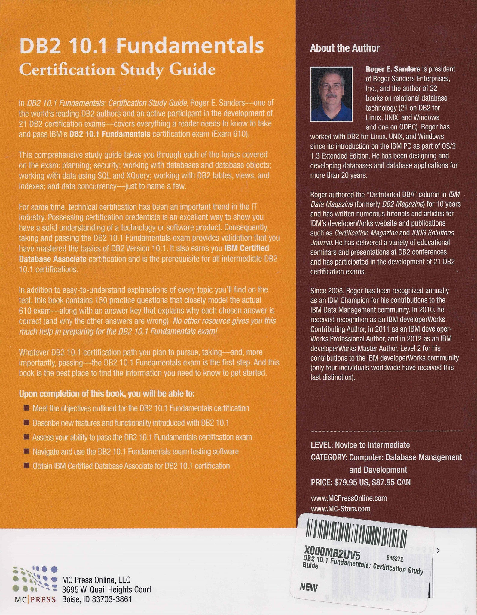 DB2 10.1 Fundamentals (Exam 610) MC Press Bookstore