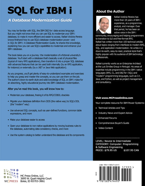SQL for IBM i: A Database Modernization Guide - MC Press Bookstore