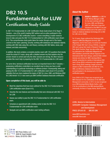 DB2 10.5 Fundamentals for LUW (Exam 615)