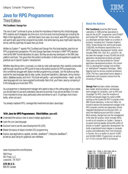 Java for RPG Programmers - MC Press Bookstore