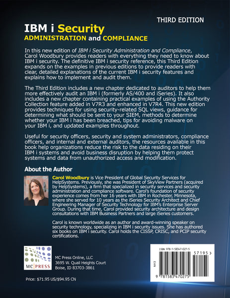 IBM i Security Administration and Compliance: Third Edition